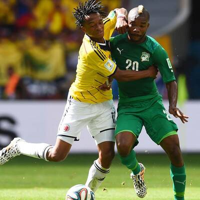 Bilder zu Kolumbien gegen Elfenbeinküste