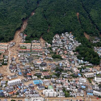 Gewaltiger Erdrutsch in Japan
