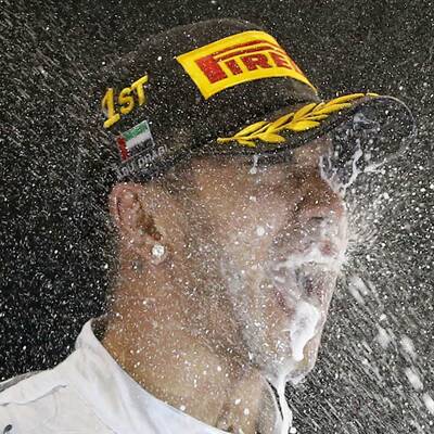 So jubelte Lewis Hamilton über den Titel
