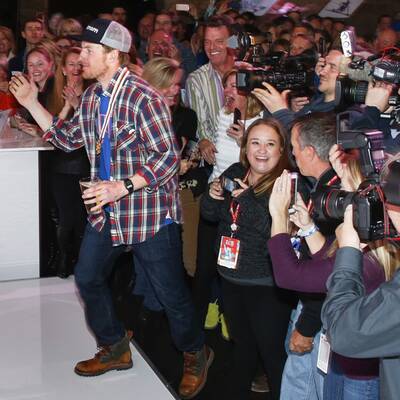 So feierte Hirscher seine Silbermedaille