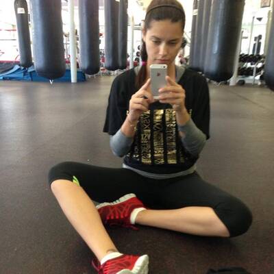 Sie trainiert bis zur totalen Erschöpfung