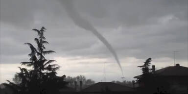 Tornado in der N&auml;he von Jesolo