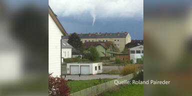 So sieht ein Tornado über Österreich aus