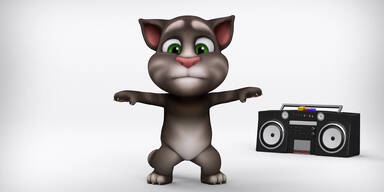 Witzig: Animierter Kater will trainieren