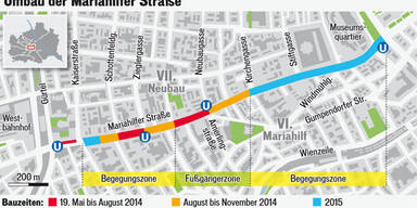 Mariahilfer Stra&szlig;e Umbau GRAFIK