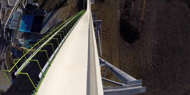 Das ist die steilste Wasserrutsche der Welt