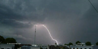 So zog das Gewitter &uuml;ber Wien