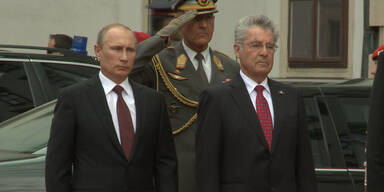 Putin kommt in Wien an