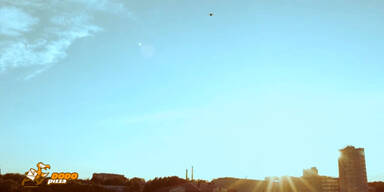 Pizza-Drohne liefert Pizza