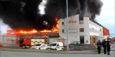 Großbrand in Einkaufszentrum