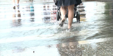 Heftiges Unwetter in Wien