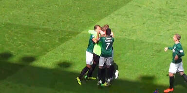 Mark Oxley schie&szlig;t ein unfassbares Tor