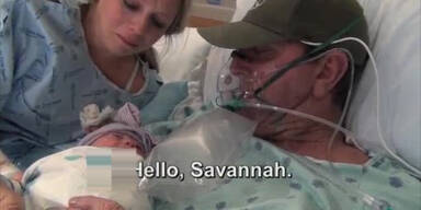 Vater stirbt mit Neugeborener im Arm