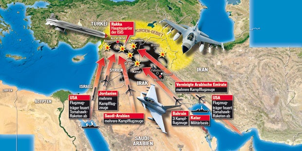 Bomben auf die Hauptstadt des Terrors