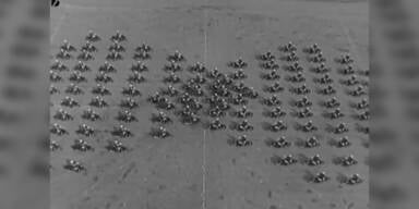 Motorrad Formationen in den 50ern