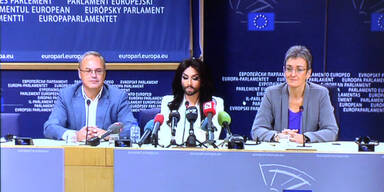 Conchita besucht Europaparlament