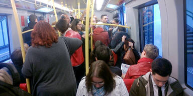 Lahm gelegte U-Bahn
