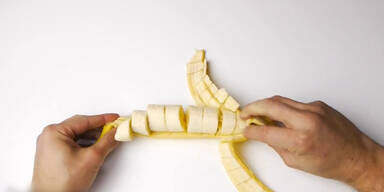Magie: die zerst&uuml;ckelte Banane