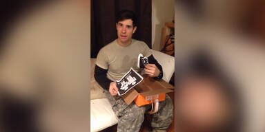 Frau erz&auml;hlt Mann von Schwangerschaft