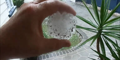So groß kann Hagel sein