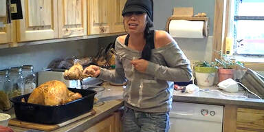 Thanksgiving-Truthahn war schwanger