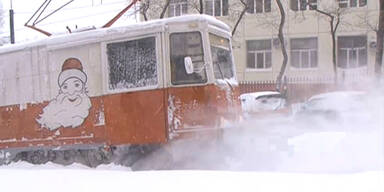 Schneesturm im fernen Osten