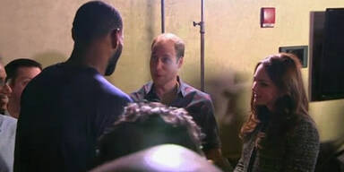 Kate und William beim Basketball