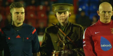 Fu&szlig;ball auf dem Schlachtfeld