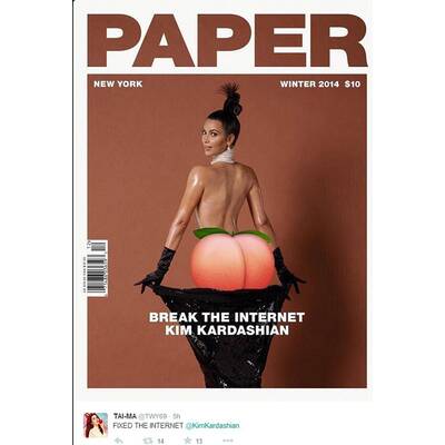 Kim Kardashian: So lacht das Internet über ihr Po-Cover