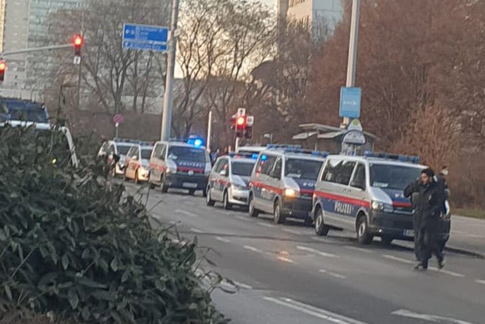 Polizei-Großeinsatz in Wien