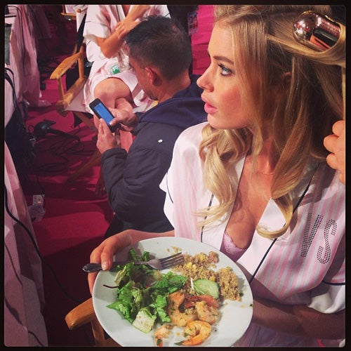 Victoria's Secret-Engel vor der Show