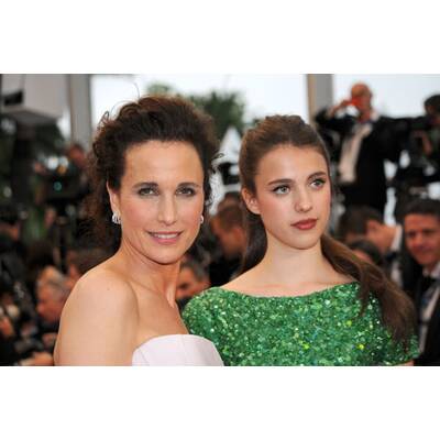 Andie MacDowell und Tochter in Cannes