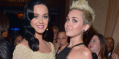 Miley Cyrus & Katy Perry im Zungen-Zoff