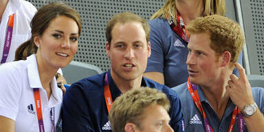 Prinz Harry, Prinz William & Herzogin Kate