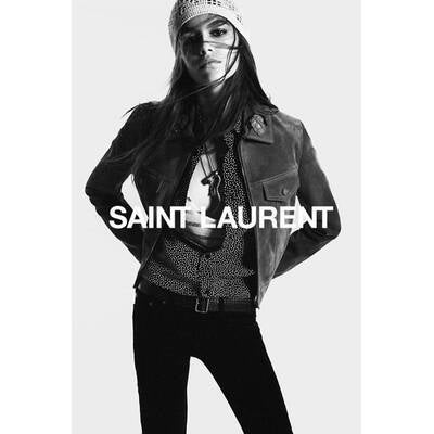 Kaia Gerber für Saint Laurent