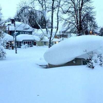 So viel Schnee liegt in Buffalo