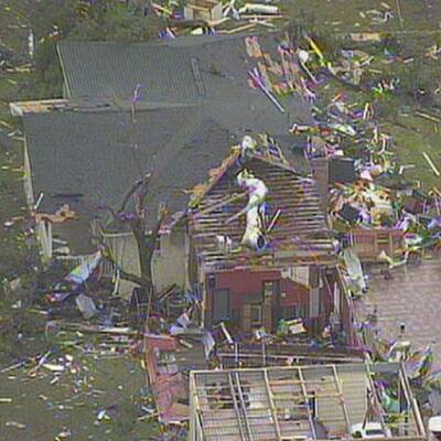 Verwüstung durch Tornados in Texas