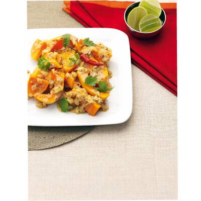 Schlank-Hit: Putencurry mit Kürbis