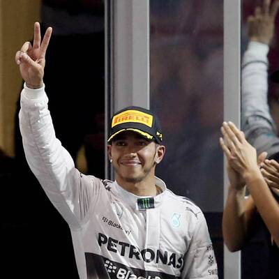 So jubelte Lewis Hamilton über den Titel