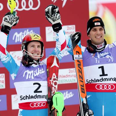 Marcel Hirscher jubelt über Gold