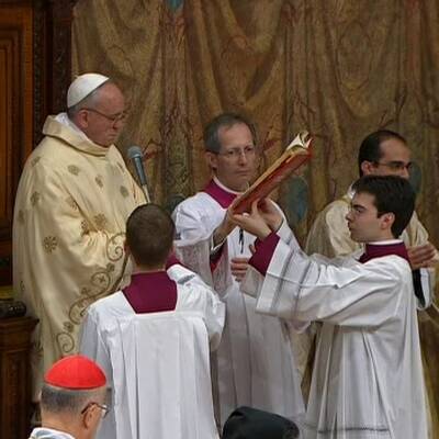 Die erste Papst-Messe
