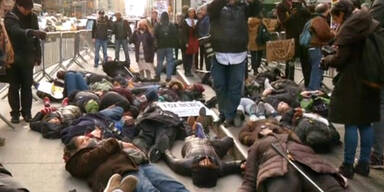 Protestaktion gegen Polizei-Brutalität