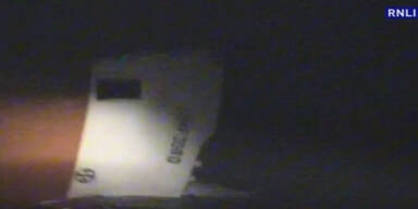 Gekenterter Frachter in Schottland