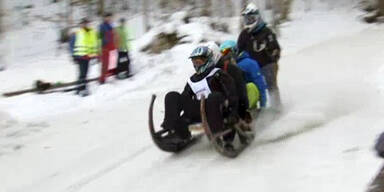 Schneespektakel: Hornschlittenrennen