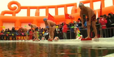 Schwimmen bei minus 20 Grad