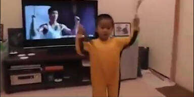 Junge w&uuml;rde Bruce Lee besiegen