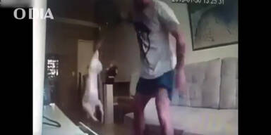 Frau erwischt grausamen Tierquäler