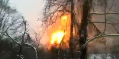 Gef&auml;hrliche Explosion von Roh&ouml;l-Zug