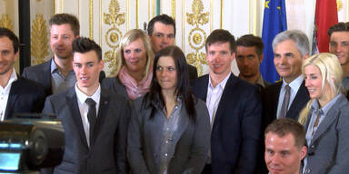 Hirscher & Co im Bundeskanzleramt