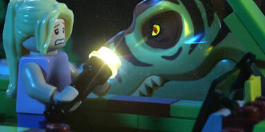 Lego-Saurier im Jurassic Park